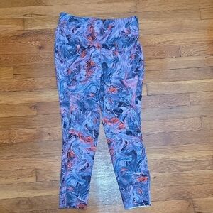 New Lululemon Base Pace HR Tight 25" Colorful Abstract Print Leggings Size 10